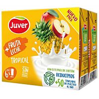 Juver bebida fruta y leche tropical 6 x 20 cl