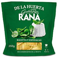Rana pasta ravioli ricotta y espinacas 250 g