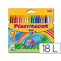 Plastidecor ceras 18 colores