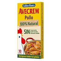 Gallina Blanca Avecrem caldo de pollo 100 % natural 10 ud