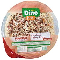 HiperDino pizza de pollo y bacon 400 g