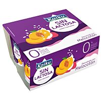 Kaiku sin lactosa con melocotón 4 x 125 g