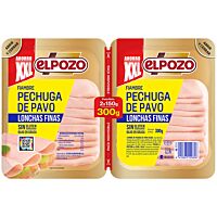 ElPozo pechuga de pavo extrafinas 2 x 150 g