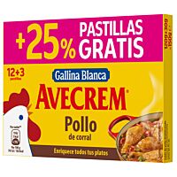 Gallina Blanca Avecrem caldo de pollo 12 + 3 ud 150 g