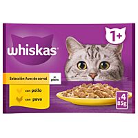 Whiskas gato adulto selección de aves 4 x 100 g