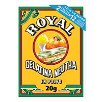 Royal gelatina en polvo neutra 20 g