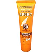 Babaria crema solar facial sport resistente al agua y sudor 50 SPF 75 ml