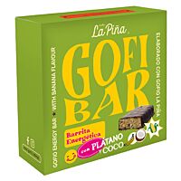 La Piña gofibar barritas de gofio, plátano y coco 5 x 35 g