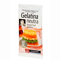 Carmencita gelatina neutra 12 láminas