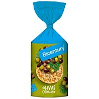 Bicentury tortitas de maíz con olivas y cebollino 123 g