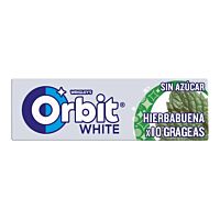 Orbit White chicles sabor hierbabuena 10 ud