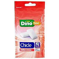 HiperDino chicle sabor fresa sin azúcar 45 g