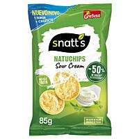 Grefusa snack natuchips crema de fresca y cebollino 85 g