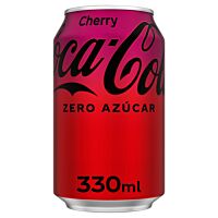 Cocacola refresco zero cherry lata 33 cl
