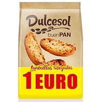 Dulcesol panecillos tostados integrales 200 gr
