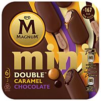 Magnum mini helado doble chocolate y caramelo 6 x 330 ml