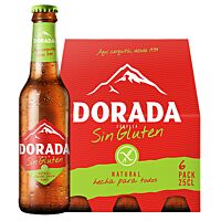 Dorada cerveza sin gluten 6 x 25 cl