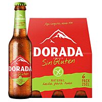 Dorada cerveza sin gluten 6 x 25 cl