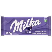 Milka tableta de chocolate con leche 125 g