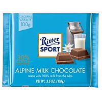 Ritter Sport chocolate alpenmilch 100 g