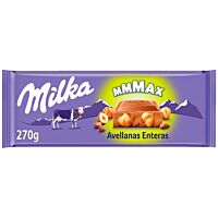 Milka tableta de chocolate con leche y avellanas 270 g