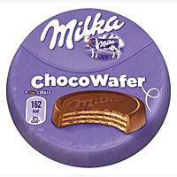 Milka Chocowafer galleta de barquillo cubierta de chocolate con leche 30 g