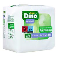 HiperDino compresas ultra anatomicas sin alas 16 ud