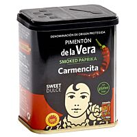 Carmencita pimentón ahumado de Extremadura dulce sin gluten 75 g