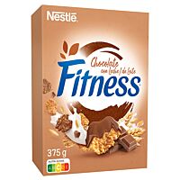 Nestlé Fitness cereales de trigo integral y arroz tostados con chocolate con leche   375 g