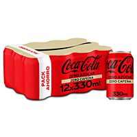 Coca-Cola refresco de cola zero zero 12 x 33 cl