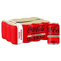 Coca-Cola refresco de cola zero zero 12 x 33 cl COCA COLA