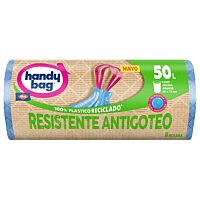 Handy bag bolsa de basura hb antibacterias 50 lt 10 bolsas