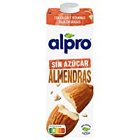 Alpro bebida de almendra sin azúcar 1 l