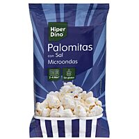 HiperDino palomitas de maíz con sal para microondas 3 x 100 g