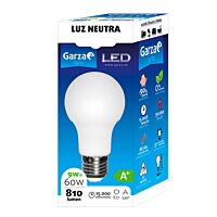 Garza bombilla led standard 9w E27 810 lm luz neutra 1 ud