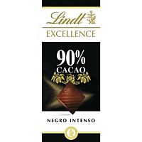 Lindt excellence tableta de chocolate negro intenso al 90 % 100 g