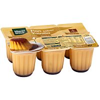HiperDino flan de vainilla 6 x 100 g