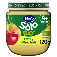 Hero Solo tarrito de puré de pera y manzana eco (+4 meses) 120 g