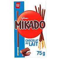 Mikado palitos cubiertos de chocolate con leche 75 g