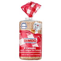 Bimbo pan de molde 8 cereales sin corteza 450 g