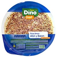 HiperDino pizza de atún y bacon 400 g