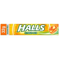 Halls Vita-C caramelos sabor cítrico sin azúcar 32 g