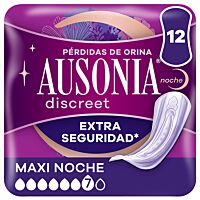 Ausonia discreet compresa día y noche maxi 12 ud