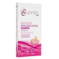 Ifa Unnia banda depilación corporal mosqueta 10 uds + 2 toallitas