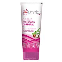 Ifa Unnia crema depilación rosa mosqueta 200 ml + paleta