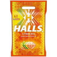 Halls Vita-C caramelos sabor cítrico sin azúcar 4 x 32 g