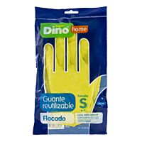 HiperDino guante goma flocados talla S 1 ud