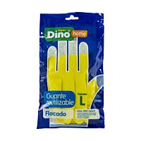HiperDino guante goma flocados talla L 1 ud