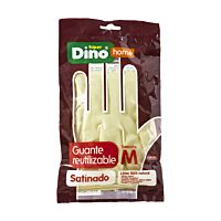 HiperDino guante goma satinados talla M 1 ud