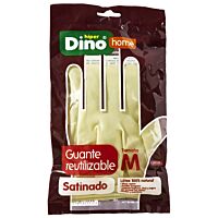 HiperDino guante goma satinados talla M 1 ud